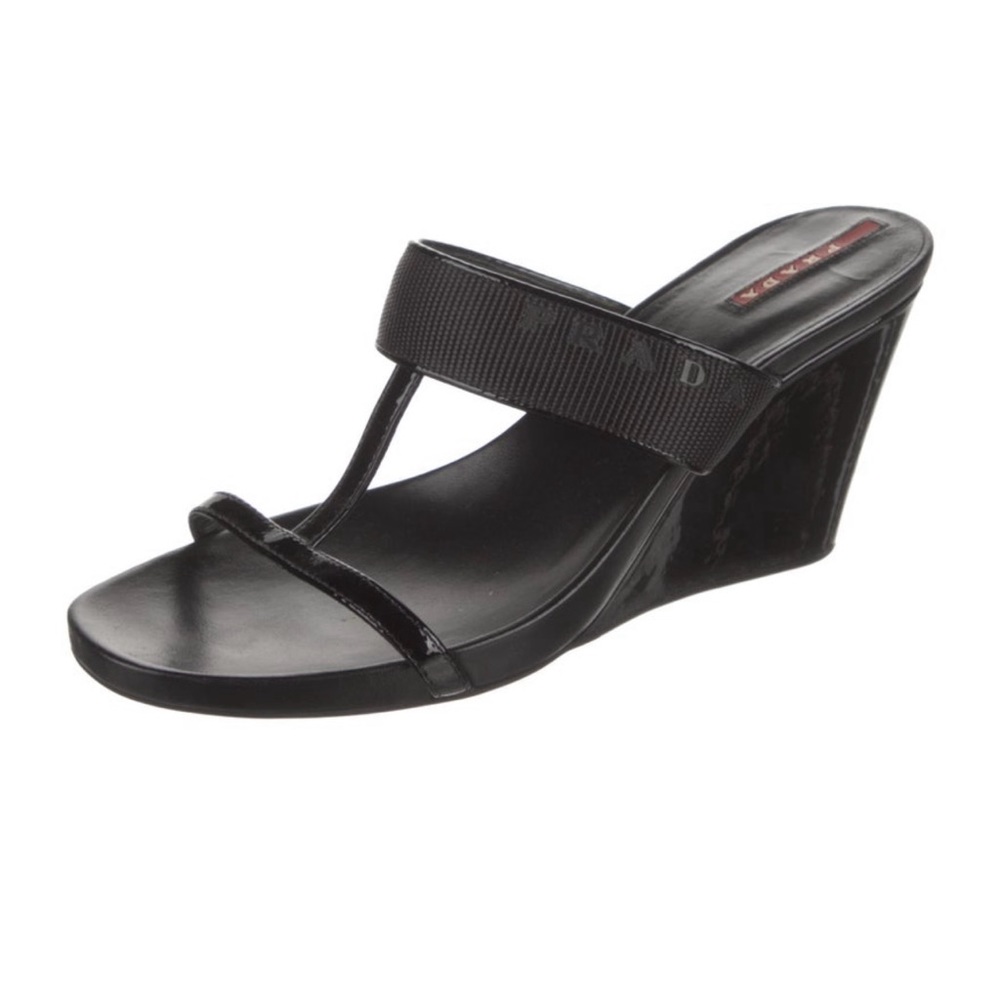 Authentic Prada T Strap Sandals, size 10, typically runs half size smaller